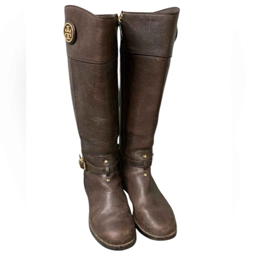 Tory Burch Brown Tall Riding Boot - Picture 2 of 7